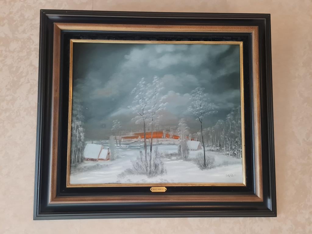 Schilderij David Marcel, Antiek en Kunst, Kunst | Schilderijen | Klassiek, Ophalen