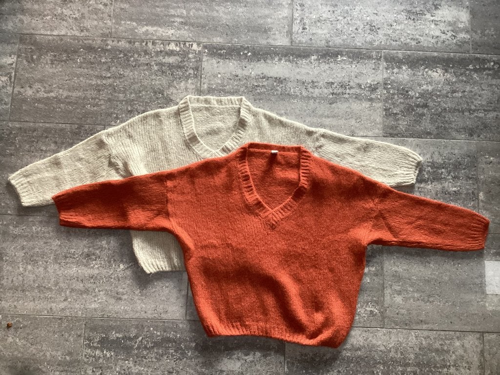 Truien oversized L/XL, Ophalen of Verzenden, Zo goed als nieuw, Maat 42/44 (L), Beige