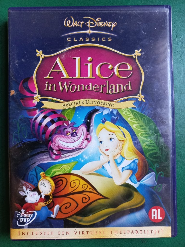 Alice au pays des merveilles (1951) DISNEY, Enlèvement ou Envoi, Dessin animé, Tous les âges, Néerlandais