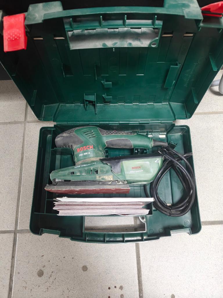 Bosch pss 200 a schuurmachine, Enlèvement