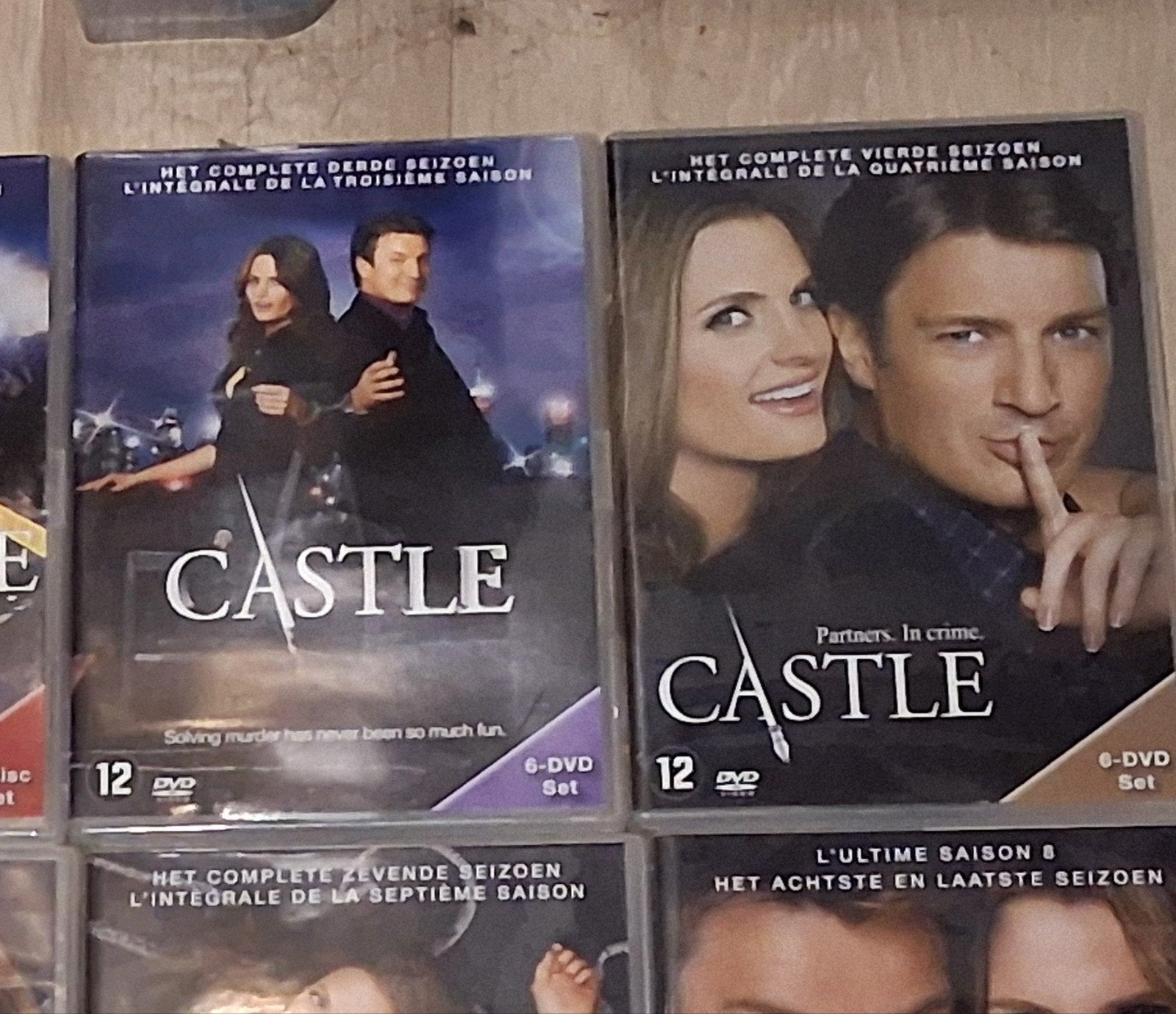 Castle seizoen 3 en 4 in 2 compacte dvd-boxen, Misdaad, Nederlands, Seizoen 3, Ophalen of Verzenden