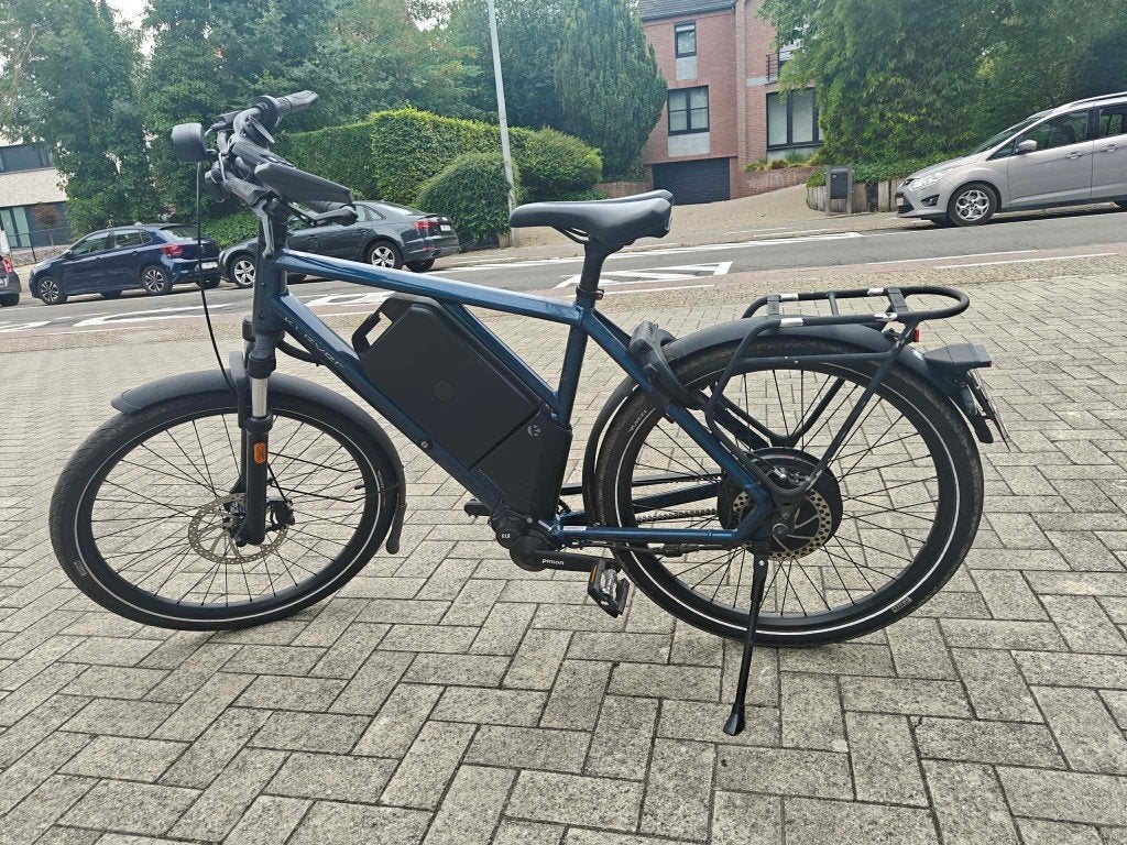 Klever N Pinion 45 Magic Blue Medium met 1600wh batterij, Versnellingen, Zo goed als nieuw, Schijfrem, Ophalen