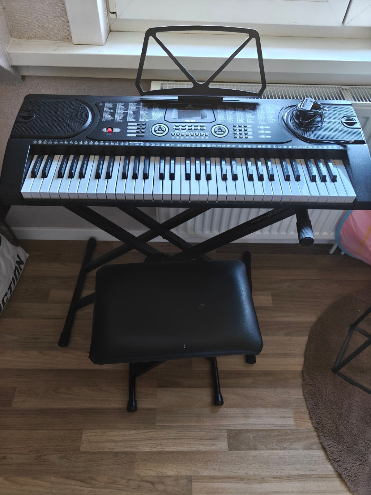 Fazley Keyboard FKB 0-50 met stoeltje en statief, Ophalen