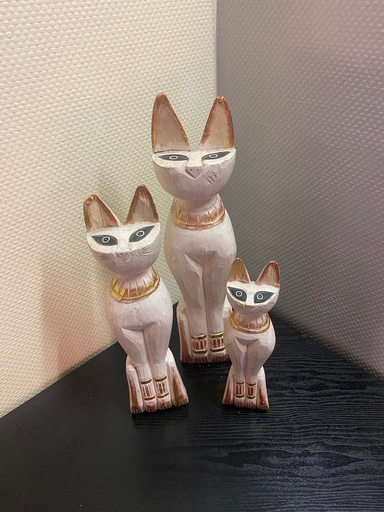 Mytische Poezen 54, 44, 34 cm hoog, Ophalen, Zo goed als nieuw