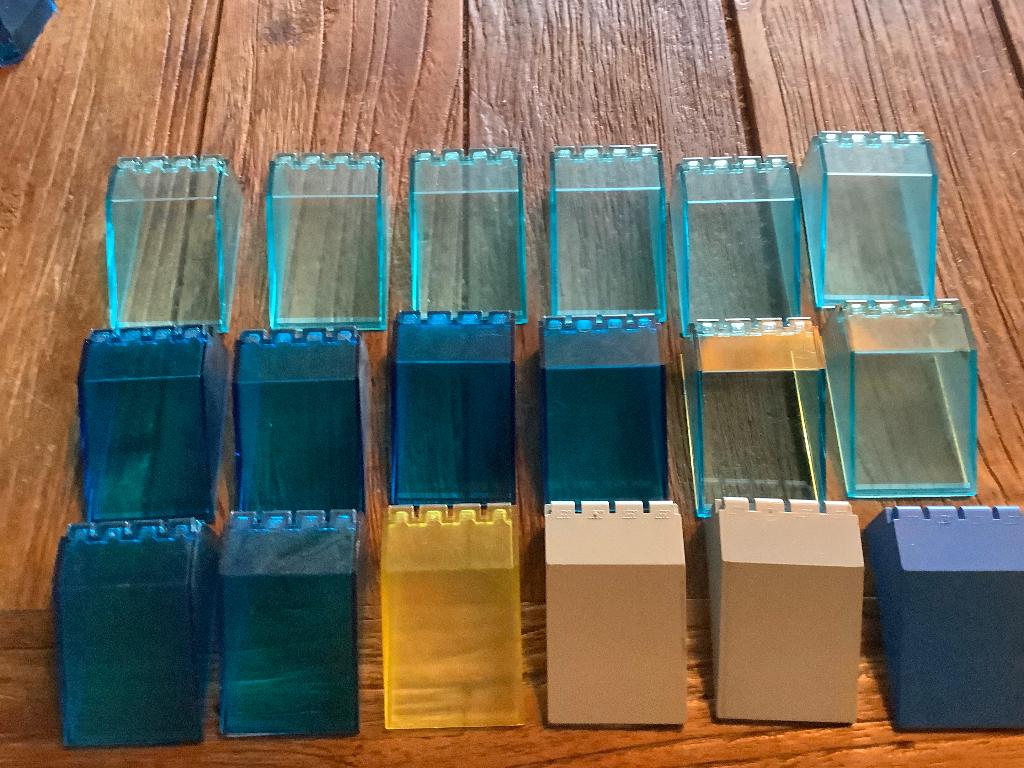 Lego Windscreen 6 x 4 x 2 Canopy 18 stuks / 737-80, Enlèvement ou Envoi, Lego, Briques en vrac, Space