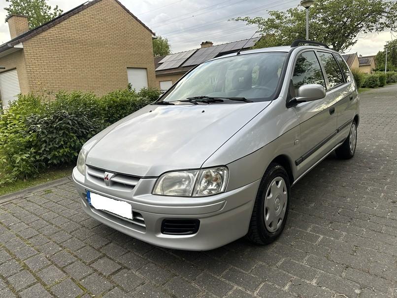 Mitsubishi Space star 1.3 benzine met airco blanco gekeurd, Autos, Mitsubishi, Argent ou Gris, Achat, Entreprise, 1300 cm³