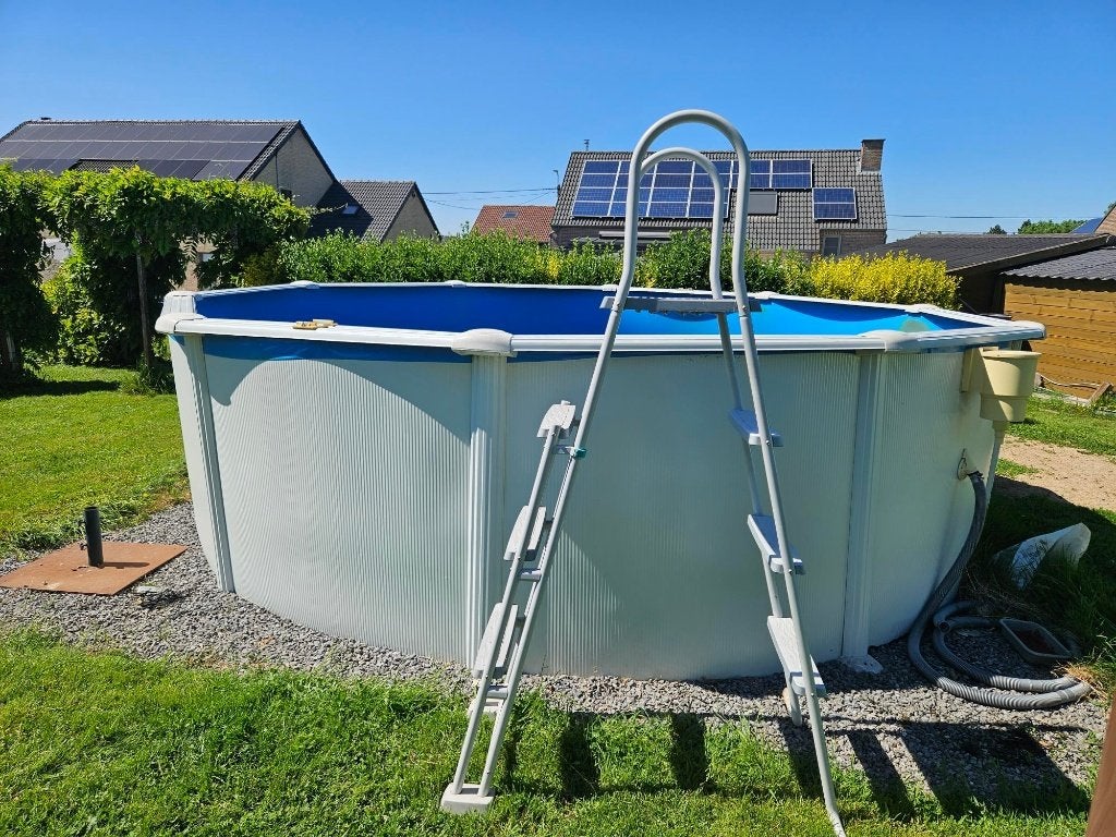 Piscine Gré avec pompe à chaleur et filtre à sable, 300 cm ou plus, Enlèvement, Utilisé, Piscines hors sol