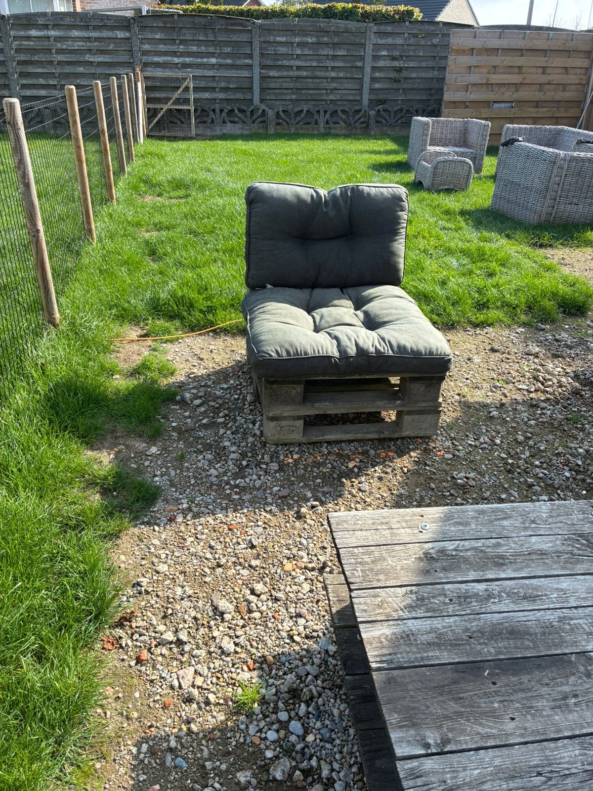 Loungeset met kussens, Enlèvement, Comme neuf, Sets de jardin