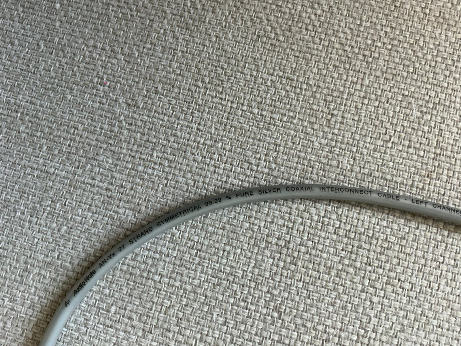 Audio note an vx 27 pure silver xlr coaxial, Ophalen of Verzenden, Gebruikt