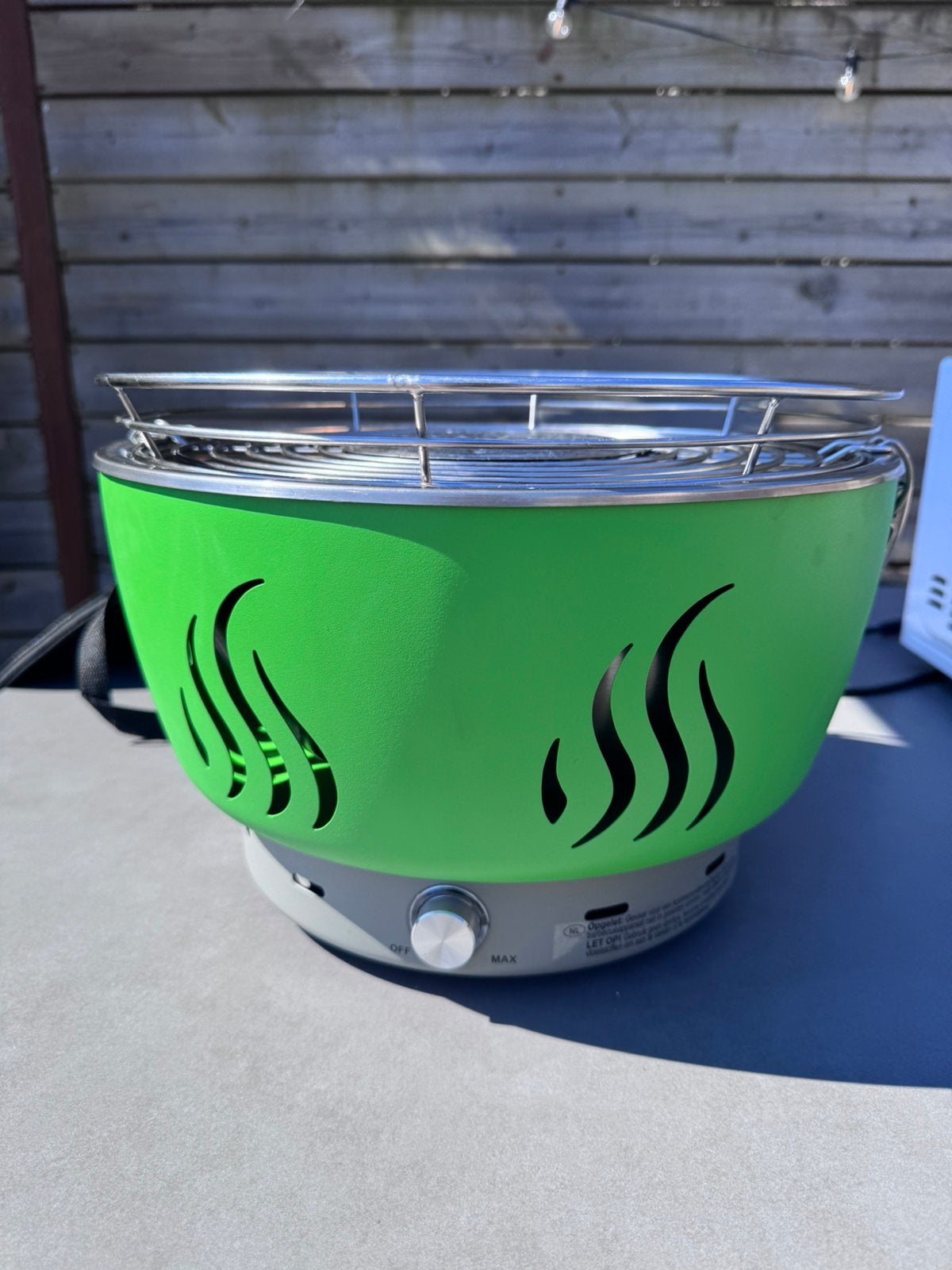 Bbq met ventilator en opbergzak, Tuin en Terras, Ophalen, Gebruikt, Met accessoires