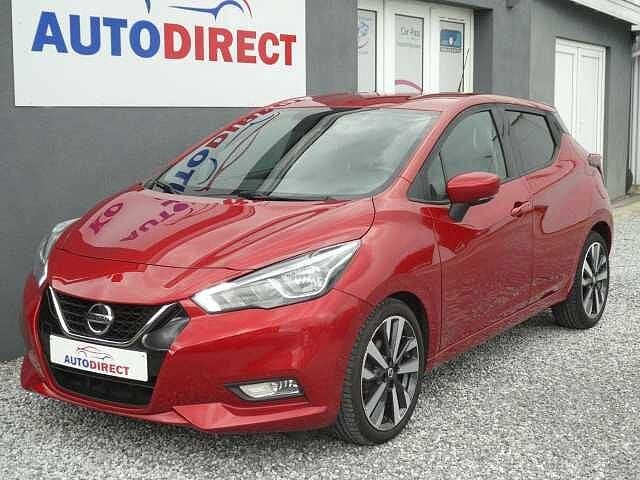 Nissan Micra 1.0 IG-T Tekna AUTOMAAT Navi, Camera, Carplay,, Auto's, Automaat, Emergency brake assist, Rood, https://public.car-pass.be/vhr/a9d28455-9672-45c5-9147-5c9e09ba379e