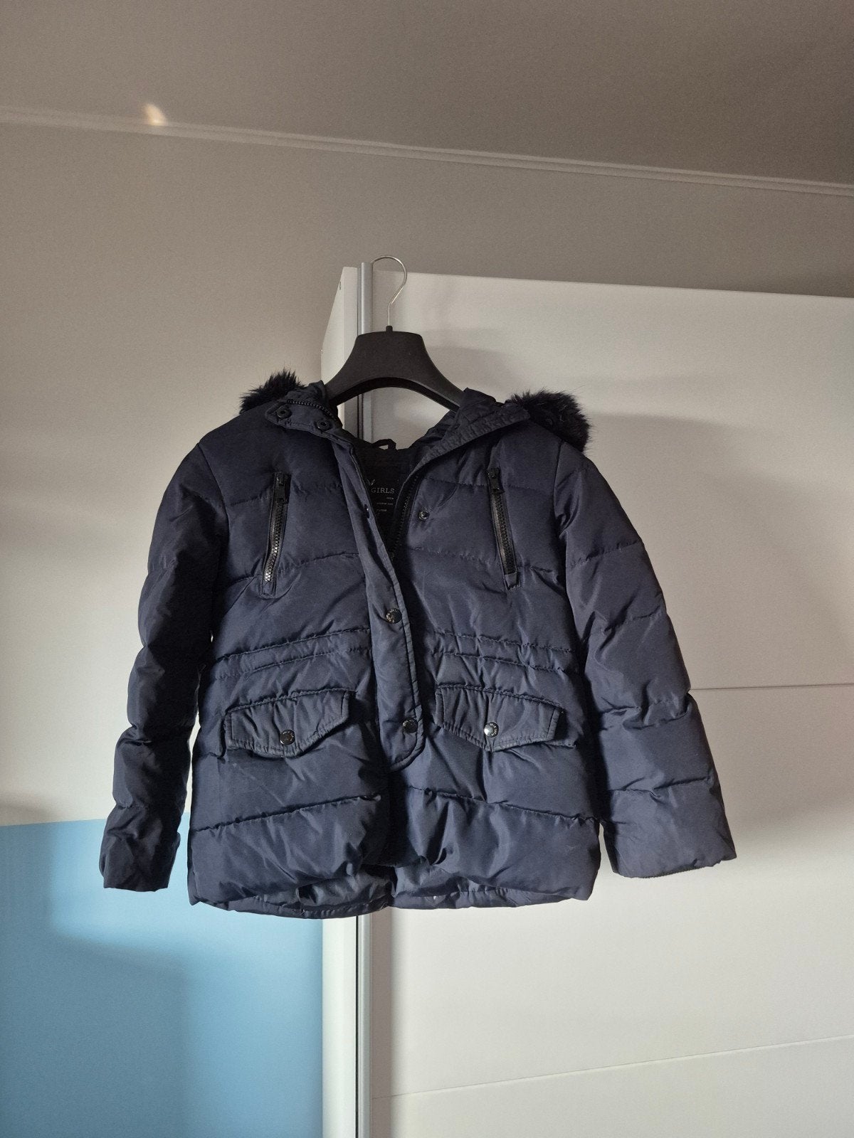 Meisjesjas Zara - maat 140cm, Ophalen, Blauw