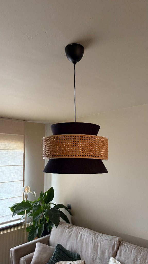 Rotan hanglamp, Huis en Inrichting, Ophalen of Verzenden, Zo goed als nieuw