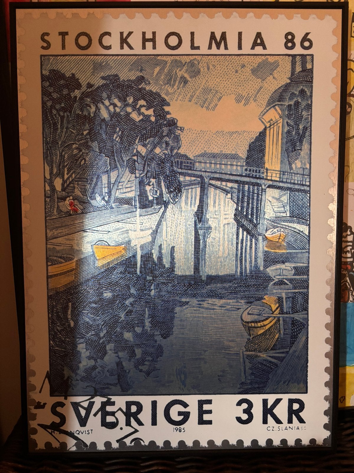 Een unieke postzegel als tijdloos kunstwerk, Huis en Inrichting, Woonaccessoires | Schilderijen, Tekeningen en Foto's, Ophalen
