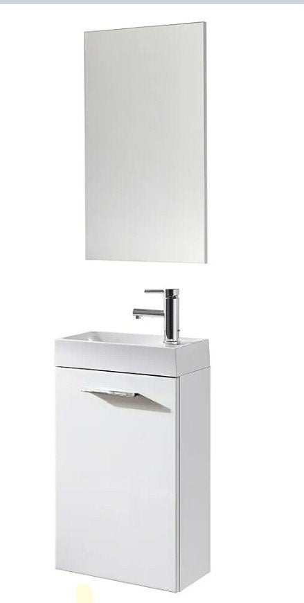 Nouveau meuble de salle de bain Riva Pocket - blanc - 40 cm, Maison & Meubles, Salle de bain | Meubles de Salle de bain, Enlèvement
