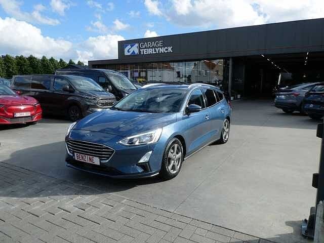 Ford Focus Break 1.0 i ecoboost 125pk Titanium Trekhaak '19, Focus, Euro 6, Blauw, Bedrijf
