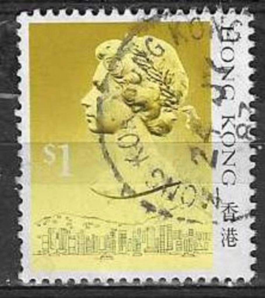 Hong Kong 1987 - Yvert 506 - Koningin Elisabeth II (ST), Postzegels en Munten, Verzenden, Gestempeld