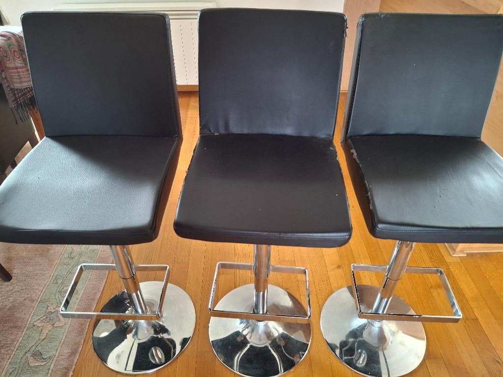 Hoge stoelen (3st), Ophalen, Kunststof, Gebruikt, Drie