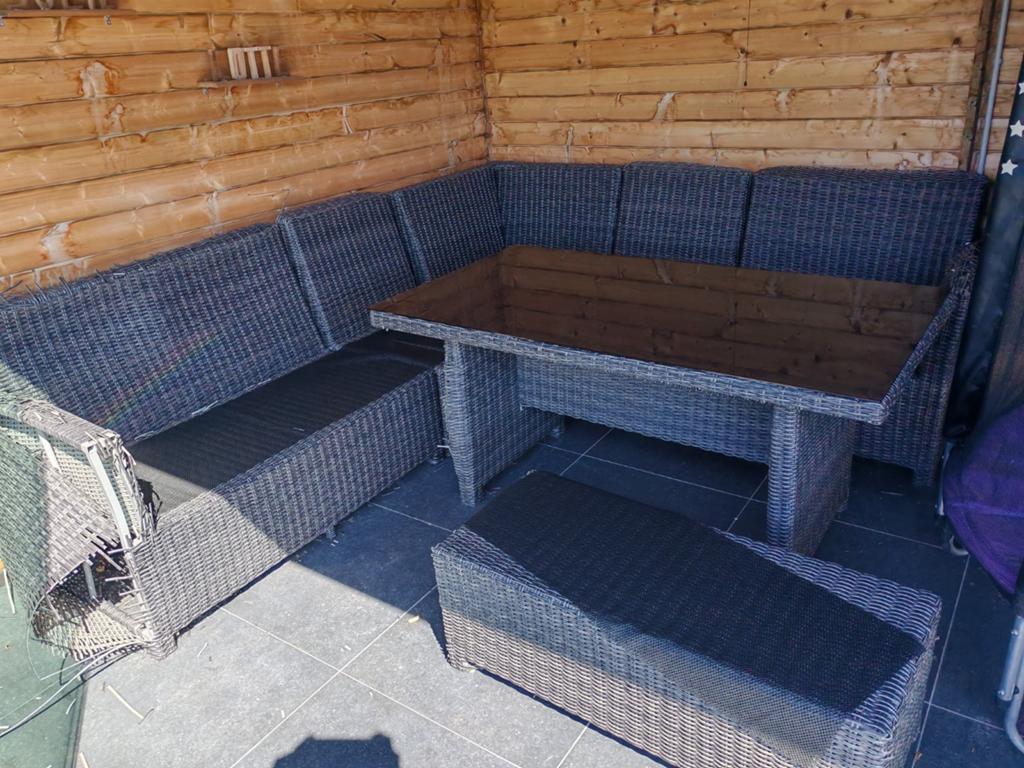 Gratis - beschadigd loungeset, Tuin en Terras, Ophalen, Loungeset