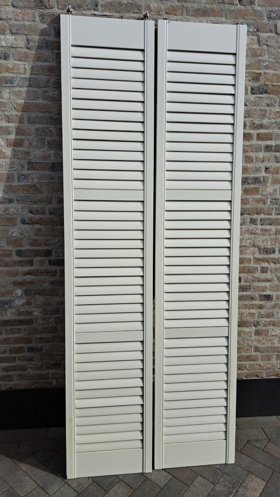 Partij houten shutters 24 stuks, Enlèvement, Utilisé