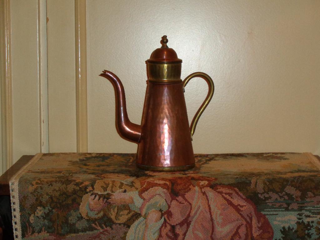 Cafetière ancienne en cuivre – Objet déco vintage, Antiquités & Art, Enlèvement, Cuivre