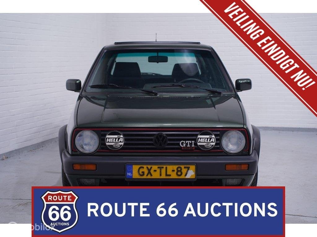 Volkswagen Golf GTI | 1989 | Route 66 Auctions, Auto's, Volkswagen, Zwart, Bedrijf, Handgeschakeld