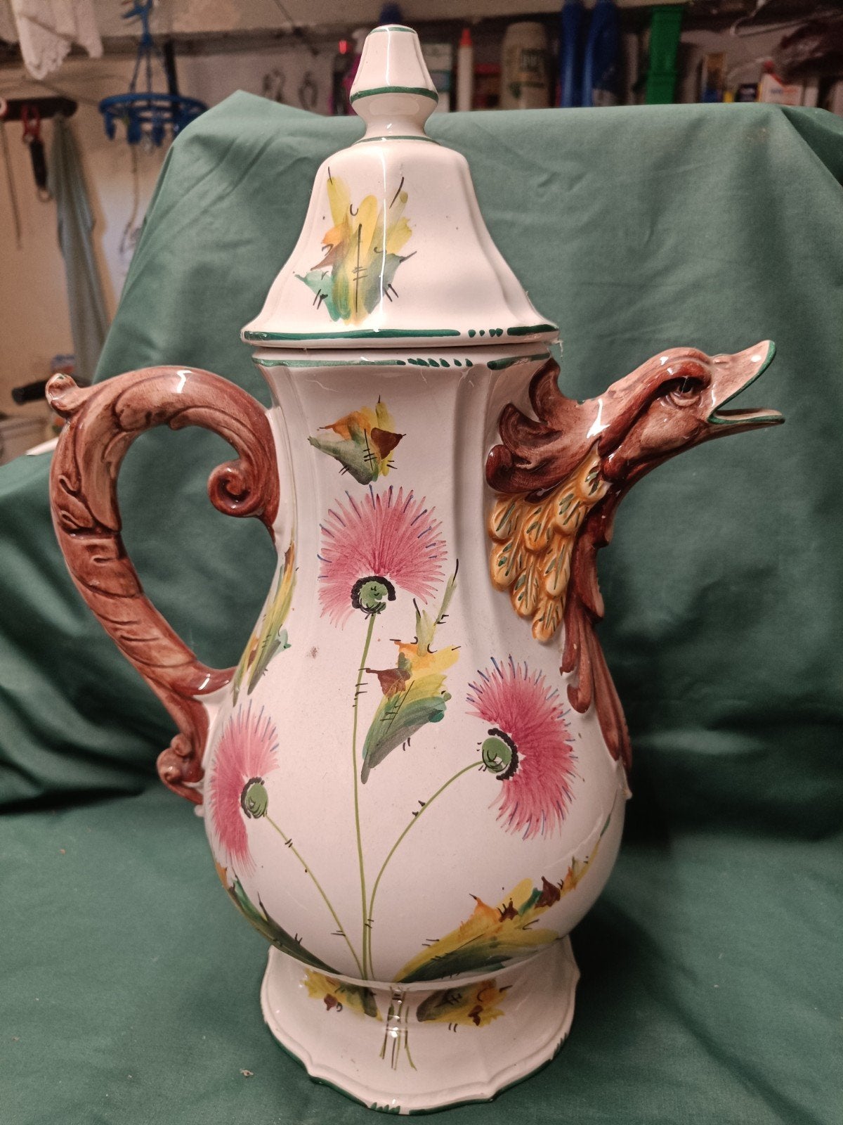 Grote koffiepot met dieren bek, Antiek en Kunst, Ophalen
