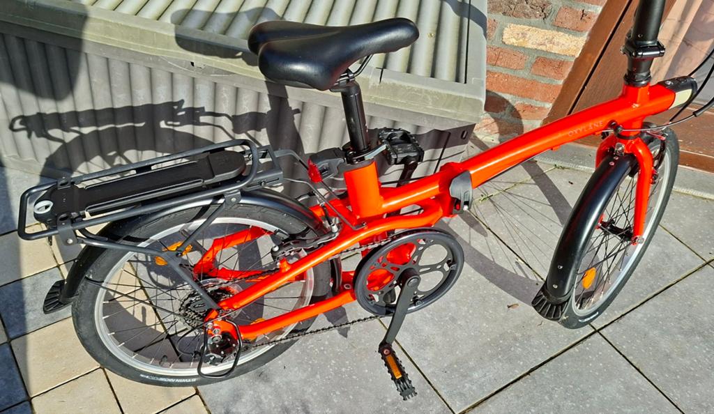 ️Vélo pliable oxylane 500 / 7 vitesses NEUF [achat 490€], Vélos & Vélomoteurs, Vélos | Vélos pliables, Neuf, Autres marques, Vitesses