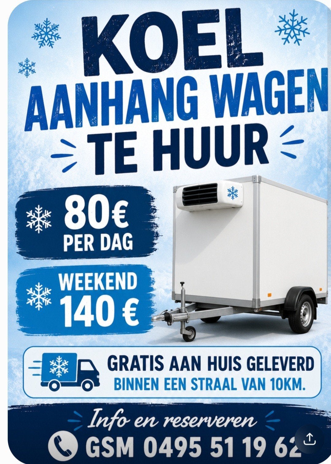 Koelwagen te huur, Ophalen