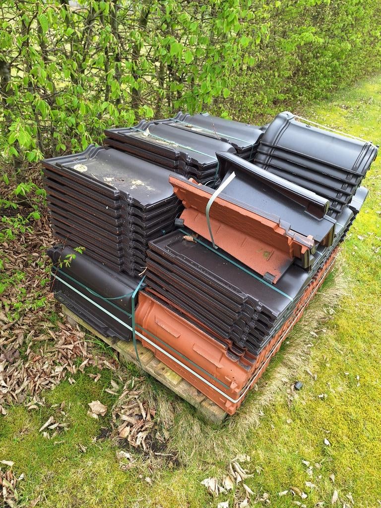 Dakpannen creaton harmonica antraciet, Doe-het-zelf en Bouw, Dakpannen en Dakbedekking, Ophalen, Dakpannen