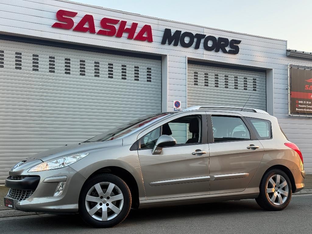 Peugeot 308 SW 1.6 Benzine | 7-Zit | 81.000 KM | 12MGarantie, Auto's, Voorwielaandrijving, Stof, Parkeersensor, Zwart