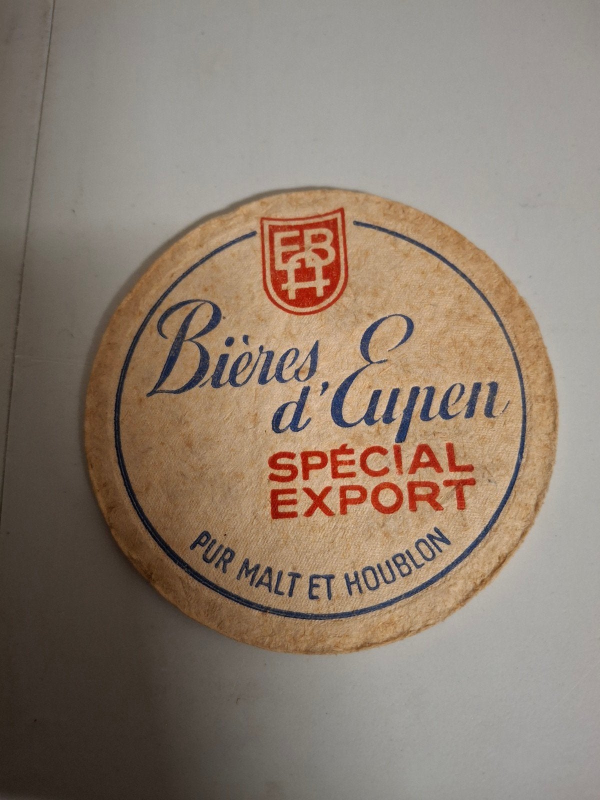oud bierviltje biere d"eupen, Collections, Enlèvement ou Envoi