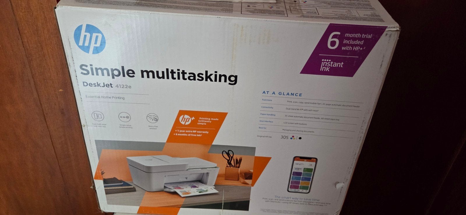 HP DeskJet 4122e, Computers en Software, Printers, Ophalen, Printer, Inkjetprinter, Zo goed als nieuw
