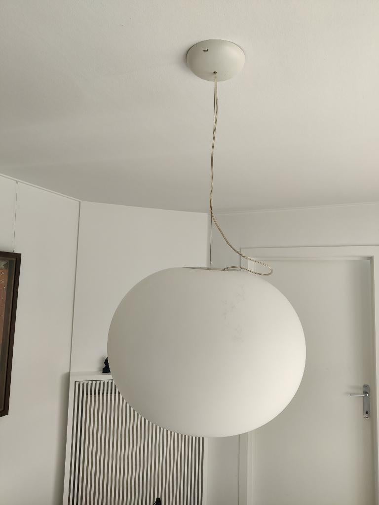Flos - hangarmatuur, Ophalen, Gebruikt, Glas, Modern