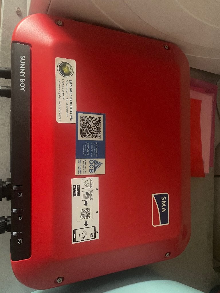 Omvormer - Sunnyboy 2.0, Doe-het-zelf en Bouw, Zonnepanelen en Toebehoren, Ophalen, Zo goed als nieuw, Overige typen, 200 wattpiek of meer