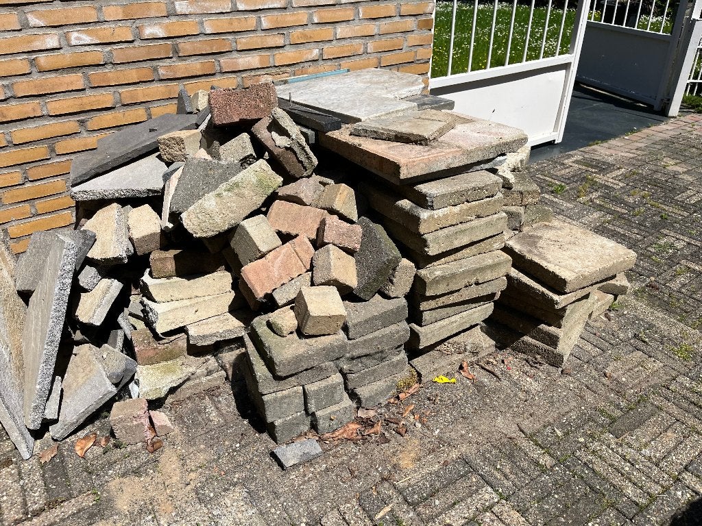 gratis marmer stenen klinkers tegels, Enlèvement, Utilisé, Briques