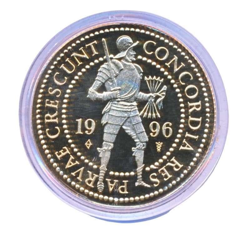 Nederland Gouden Dubbele Dukaat 1996, Ophalen of Verzenden, Goud