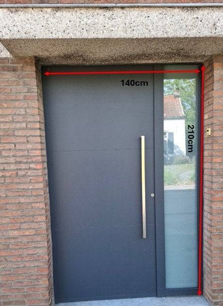 Aluminium voordeur, Ophalen, Aluminium