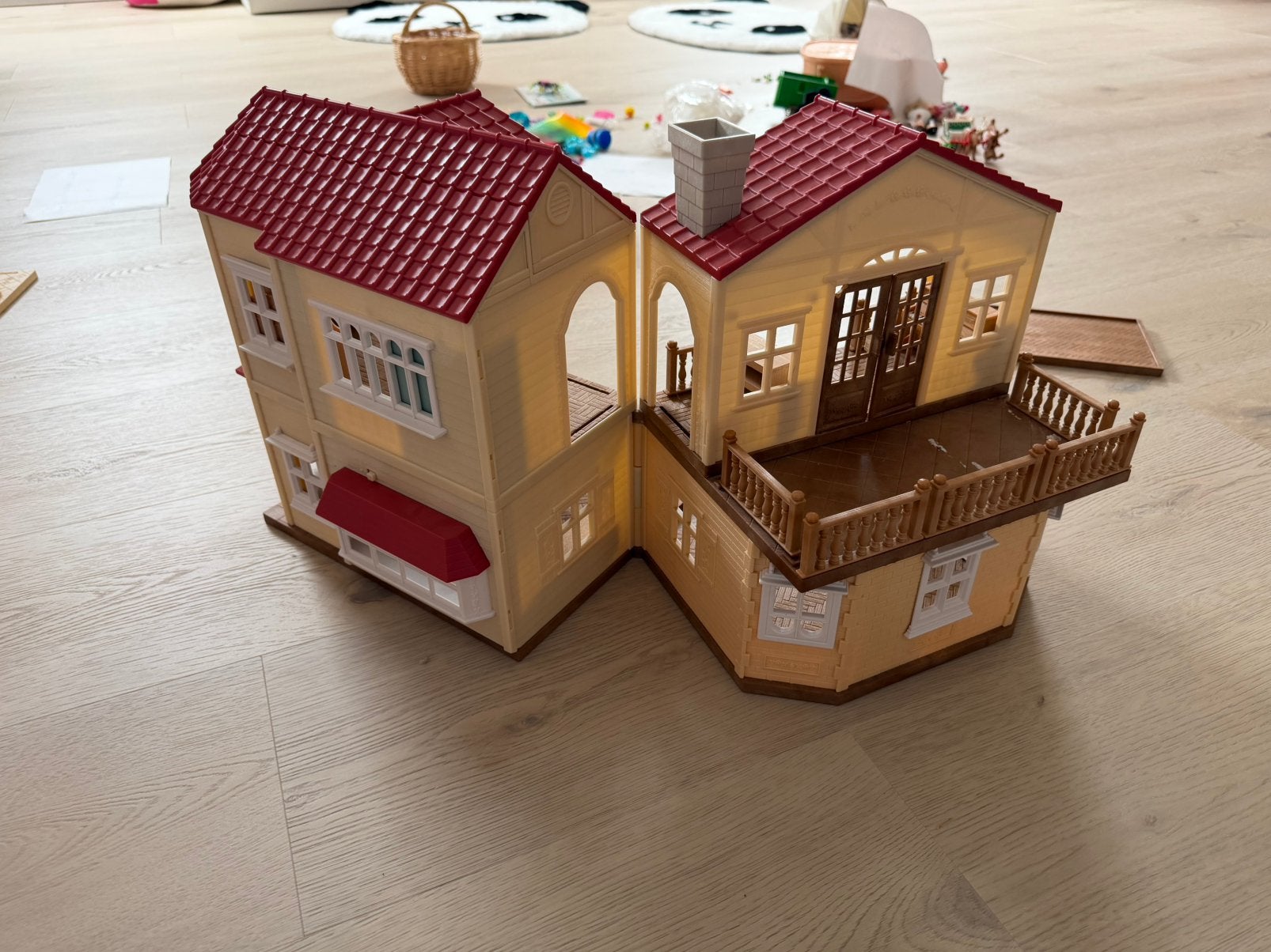 Sylvanian Families Groot Poppenhuis, Kinderen en Baby's, Speelgoed | Poppenhuizen, Ophalen, Zo goed als nieuw, Poppenhuis