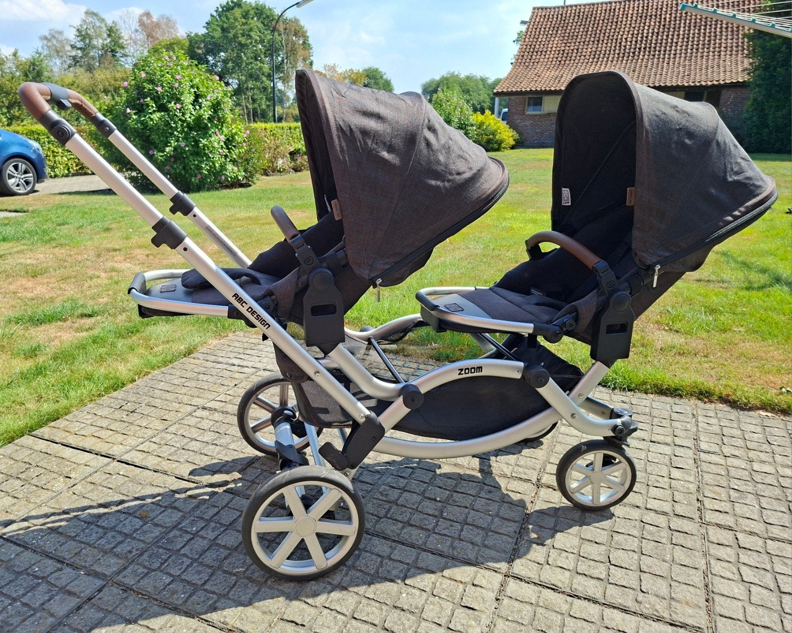 Zoom ABC Design dubbele buggy., Kinderen en Baby's, Ophalen, Zo goed als nieuw, Kinderwagen of Buggy