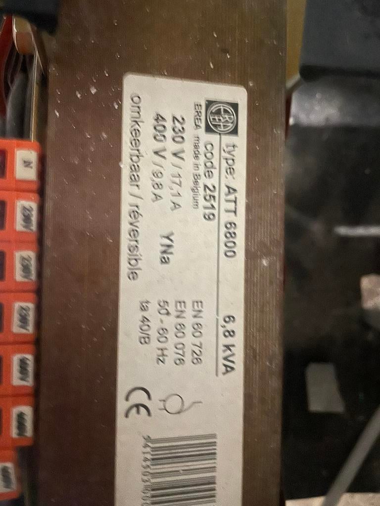 Transfo 220V - 380 V, Ophalen, Gebruikt