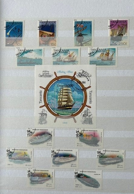 timbres timbrés TANZANIE et MADAGASCAR -04-, Timbres & Monnaies, Envoi