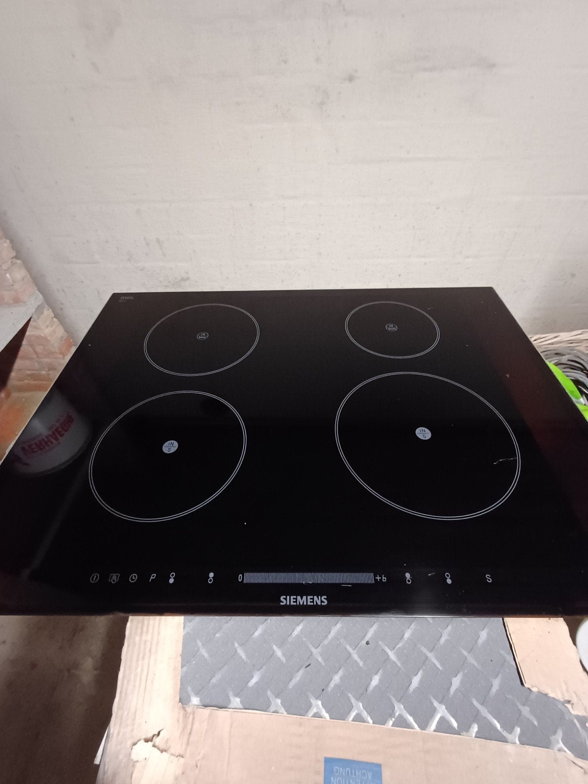Inductie kookplaat siemens, Elektronische apparatuur, Kookplaten, Ophalen, Gebruikt, Tussenbouw, 4 kookzones