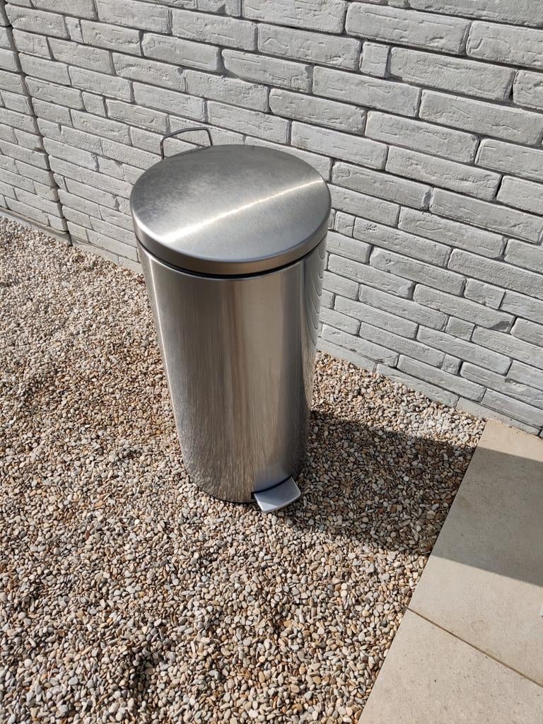 Als nieuw:Brabantia vuilnisemmer Inox/rvs, Ophalen, Nieuw, Inox