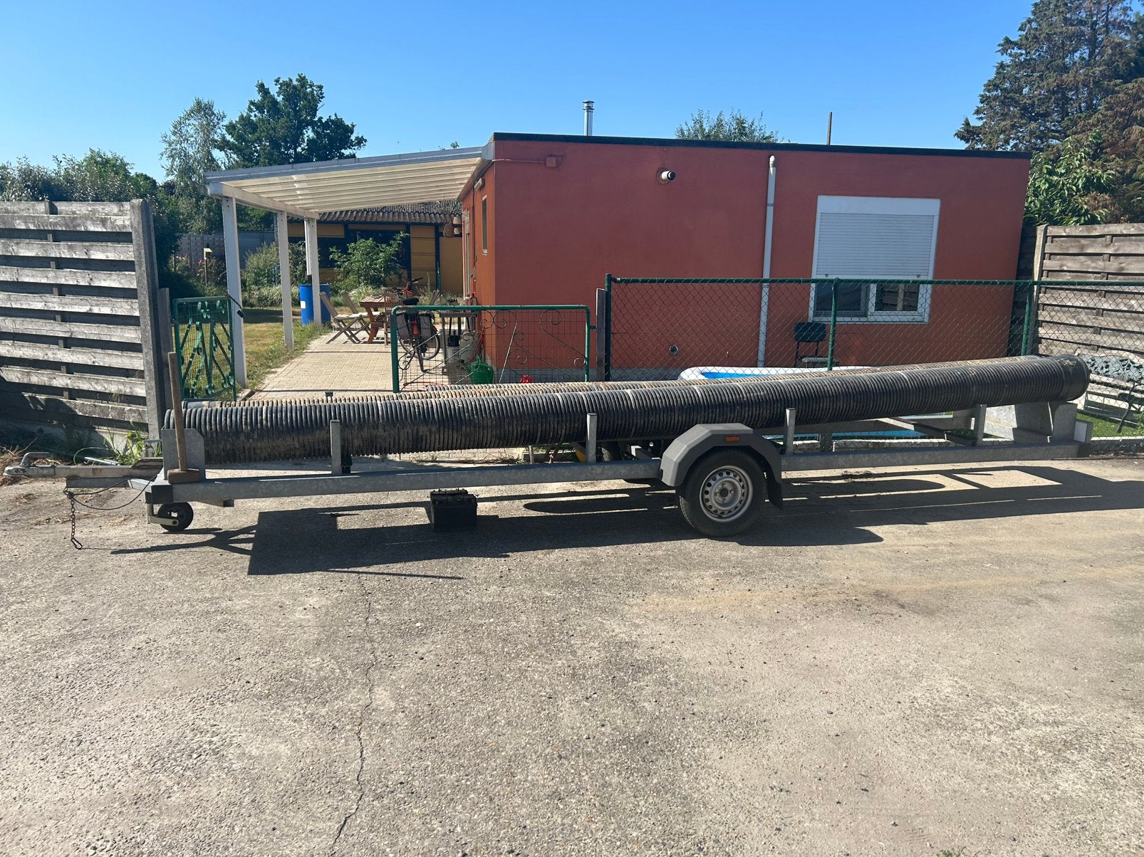 Lange buizenremorque <750kg geen keuring nodig, Auto diversen, Aanhangers en Bagagewagens, Ophalen, Zo goed als nieuw