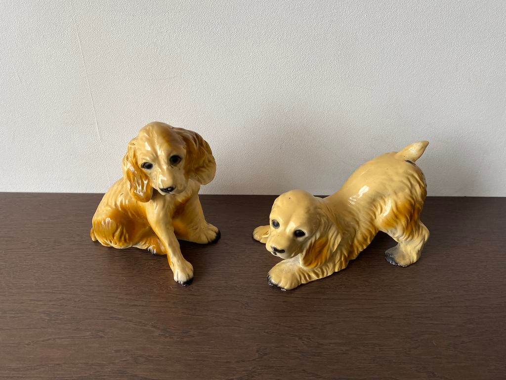 Vintage set cocker spaniël, Ophalen