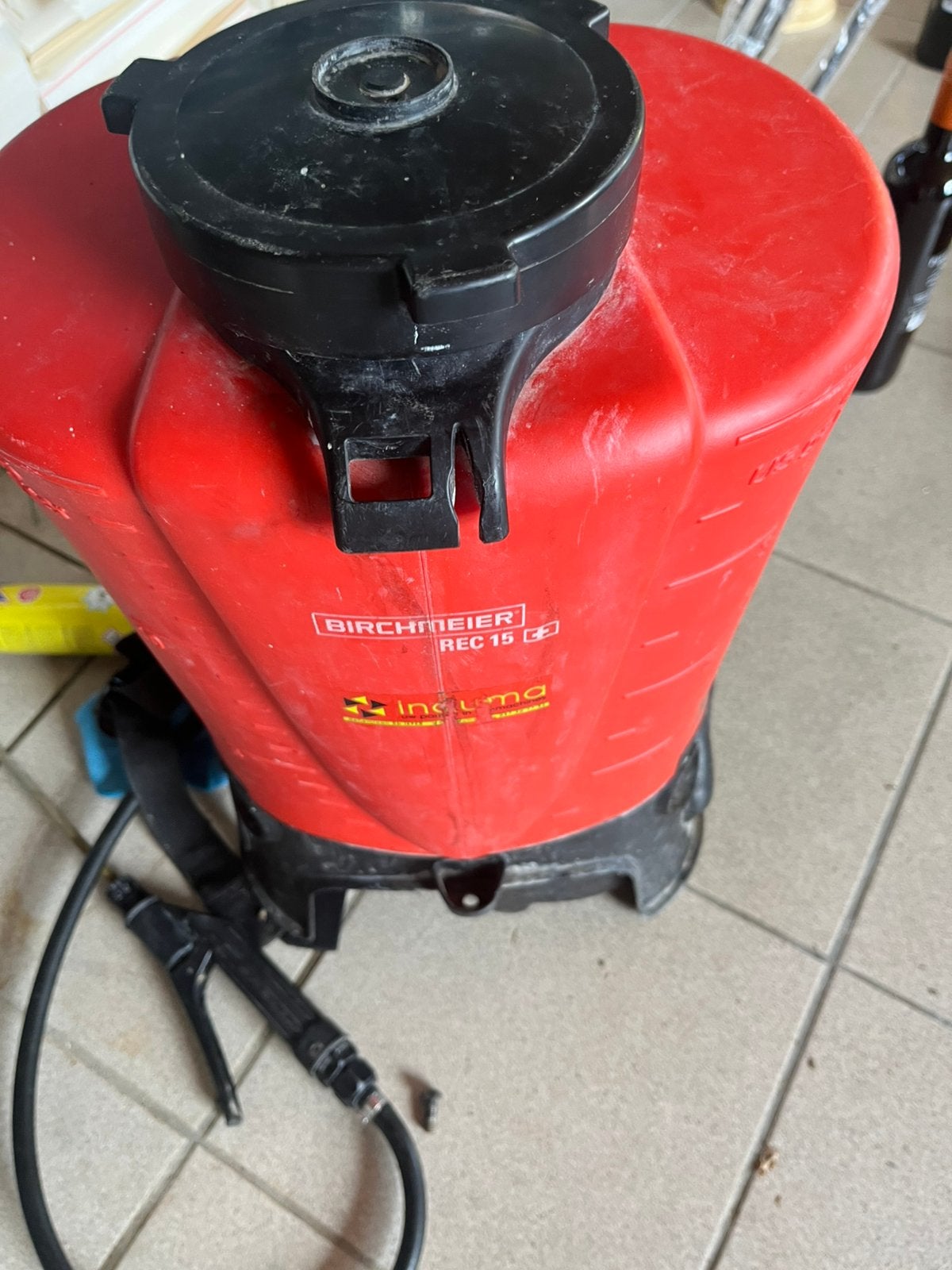 Birchmeier accu rugsproeier., Tuin en Terras, Verzenden, Zo goed als nieuw