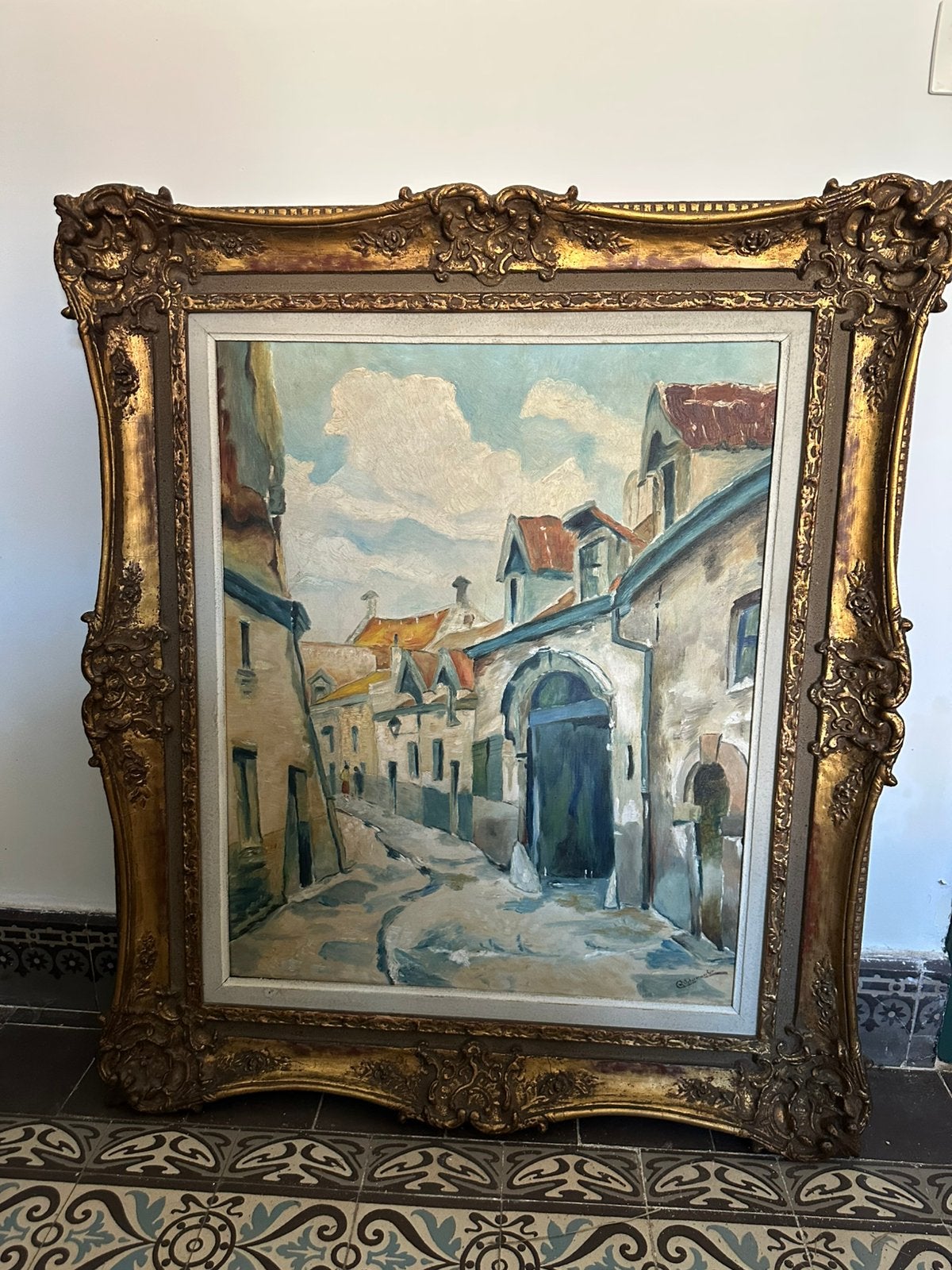 Huile sur toile, signée en bas à droite E. Schumacher, Antiquités & Art, Art | Peinture | Classique, Enlèvement, Toile