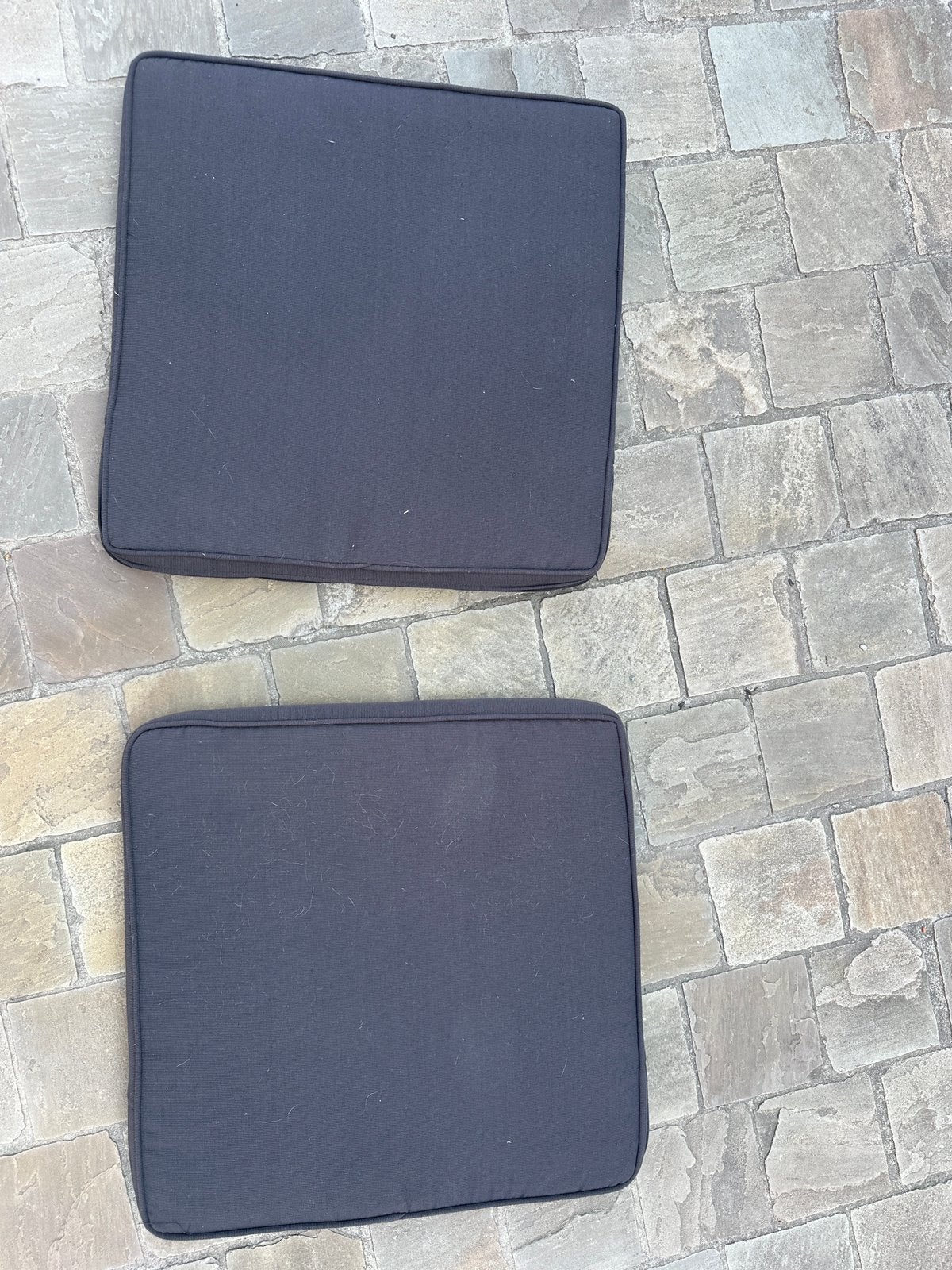 Kussen voor terrasstoelen, Ophalen
