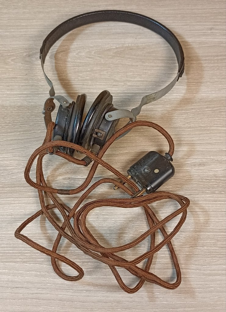 Casque Allemand modèle Dfh.a. Doppelfernhörer modèle "a" ww2, Collections, Enlèvement ou Envoi, Armée de terre, Autres types